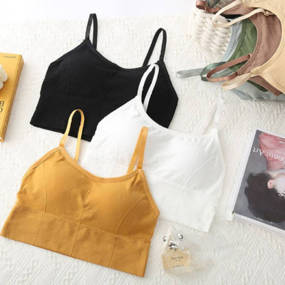 MAHEK CREATIVE Women T-Shirt Lightly Padded Bra(Black, White, Yellow)