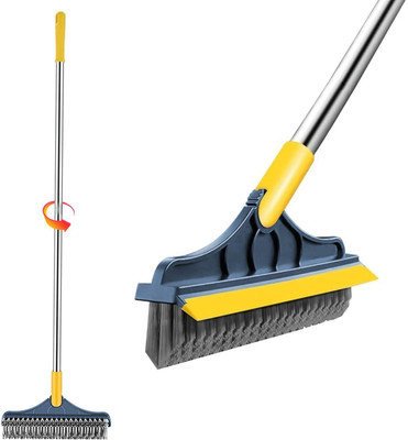 DHIYONIX Fiber Wet and Dry Broom(Multicolor)
