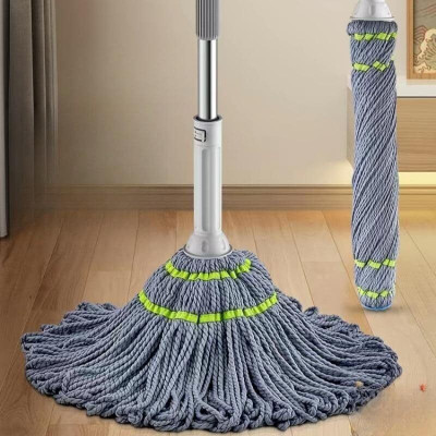 BHAVRUTT Self Wringing Easy Squeeze Twist Mop for Floor Cleaning Wet & Dry Mop(Multicolor 1.2 m)