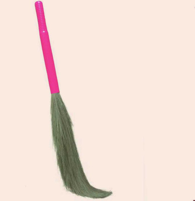 ksplast premium quality grass natural broom stick/phool jhadu Grass Dry Broom(Pink)