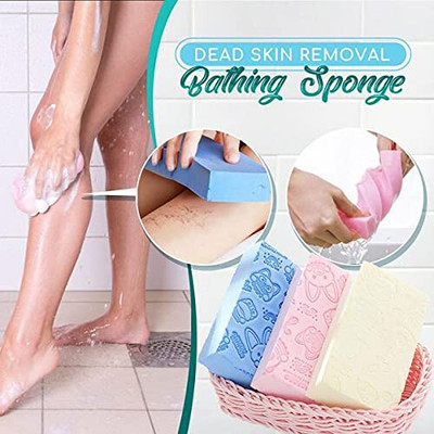 BLACK MIRROR Ultra Soft Korean Scrubber Bathing Exfoliating Sponges Body Skin Exfoliator