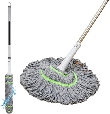 Noetic Twist Floor Mop / Self Wringing Twist Mop For Floor Cleaning / Cleaning Mop Wet & Dry Mop(Multicolor 10 m)