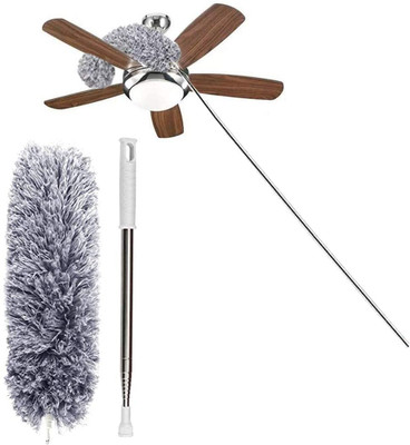 CORRUPTAK Home and Office, Fan Cleaner Duster, Ceiling Cleaning Brush Dust Mop Microfibre Wet and Dry Brush(Grey)