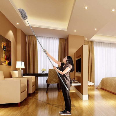 HM EVOTEK Bendable Microfiber Head Washable Ceiling Fan Duster High Ceiling, Furniture K0 Microfibre Wet and Dry Brush(Multicolor)