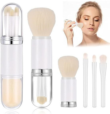 COSMO VIBES Makeup Brush Set 4 in 1 Portable Travel Blending Powder Foundation Brush(Pack of 1)