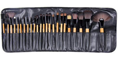 SHEELU Professional Series Makeup Brushes With Leather Pouch(Pack of 24)