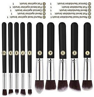 SHAGGY PROFESSIONAL MAKEUP BRUSH SET ----10 PC..(Pack of 10)