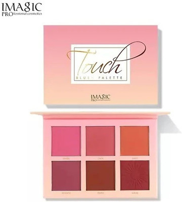 Beili Imagic Professional Cosmetics Touch Blush Palette 6 Color (80 g)(Pack of 1)