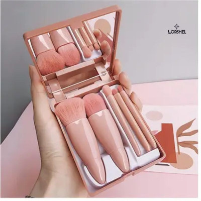 LORSHEL Makeup brush::Makeup brush set- 5 in 1 Makeup Brush Set With Mirror Imagination(Pack of 5)