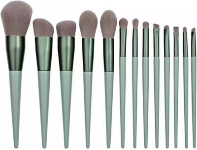 LARA KOSSLER BEAUTY_PROFESSIONAL_13PC_MAKEUP_BRUSH_SET_WITH_SOFT_FLUFFY_POUCH(Pack of 13)