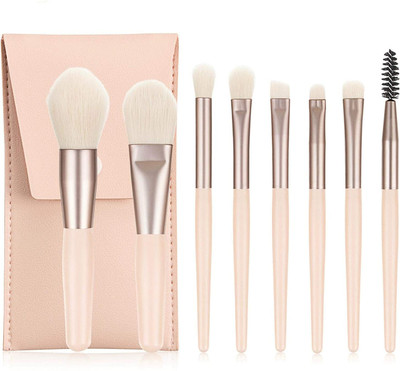 NXGTYA For A Flawless Look Apricot Makeup Brushes(Pack of 8)