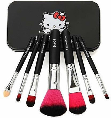 NXGTYA Hello Kitty Authentic 7pcs Mini Pink brush set(Pack of 7)