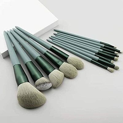 LARA KOSSLER Professional 13pc Celebrity Makeup Brush Set with soft fluffy pouch(Pack of 13)