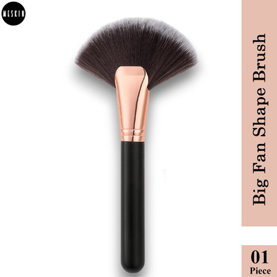Meskin Small Fan Shaped Makeup Brush – Precision Highlighter & Contouring Brush(Pack of 1)