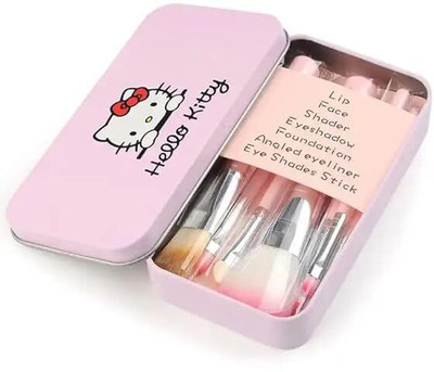 COSMO VIBES Hello Kitty Mini Brush Set- Pcs(Pack of 7)