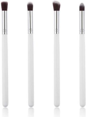 Qul.w 4 Piece Professional Eye brushes set eyeshadow Foundation Mascara Pencil brush(Pack of 4)