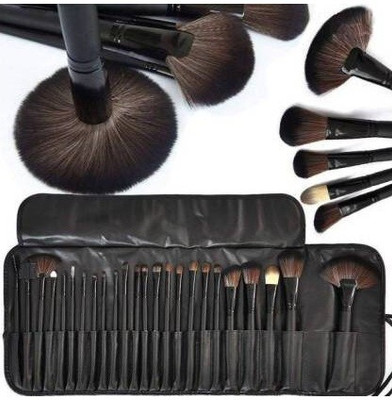 NXGTYA 24 Pc Professional Makeup Brushes With Pouch Case, Usage: Professional(Pack of 24)