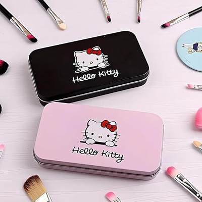 Toberer Women's Hello Kitty Brush Sets Combo (Pink and Black)(Pack of 14)