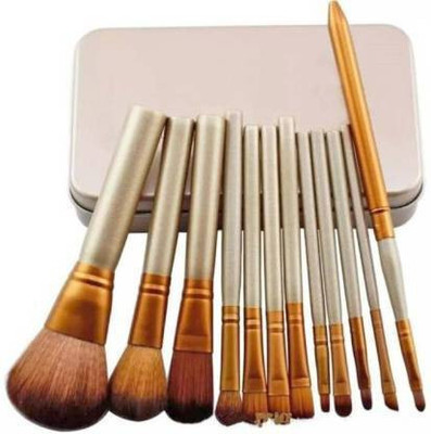 NXGTYA Eyebrow Foundation Powder Eyeliner Lip Brushes(Pack of 12)