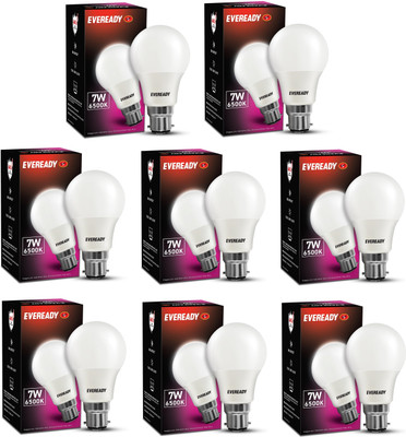 EVEREADY 7 W Basic Standard B22 LED Bulb(White, Pack of 8)
