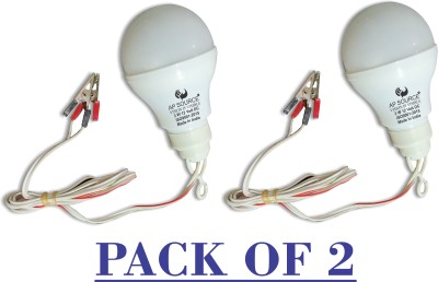 AP Source 3 W Round 2 Pin LED Bulb(White, Pack of 2)