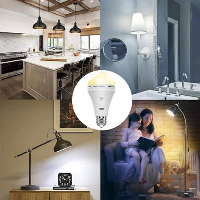 IMMUTABLE 50 W Eye Safety Compliance Round B22 LED Bulb(White, Pack of 3)
