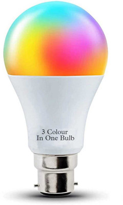 9 W Round B22 LED Bulb(Multicolor)