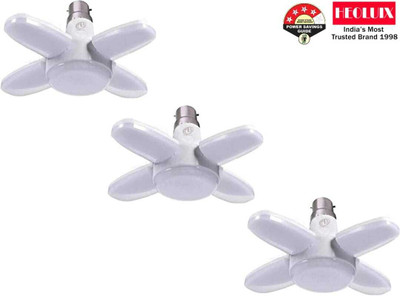 heoluix 28 W Basic Decorative B22 LED Bulb(White, Pack of 3)