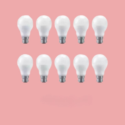 Gold Nation 10 W Standard B22 LED Bulb(White, Pack of 10)