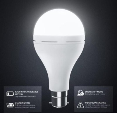 Dunagiri 12 W Inverter Standard B22 LED Bulb(White)