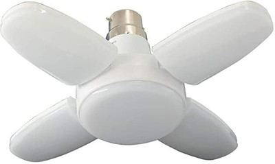 CIRAMA 4 Blade Fan Shape LED Light Bulb 25W and B22 Holder with Ultra Bright (White) Pendants Ceiling Lamp(White)