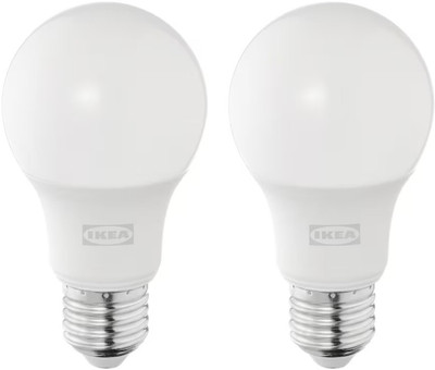 IKEA 3.4 W Basic Arbitrary E27 LED Bulb(White, Pack of 2)