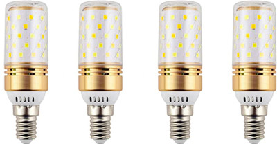 Baslash 12 W Basic Standard E14 LED Bulb(White, Yellow, Multicolor, Pack of 4)