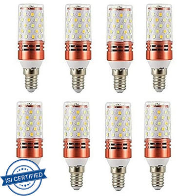 Baslash 6 W Basic Decorative E14 LED Bulb(White, Pack of 8)