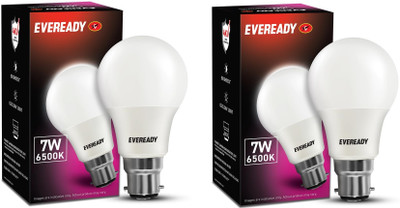 EVEREADY 7 W Basic Standard B24 LED Bulb(White, Pack of 2)