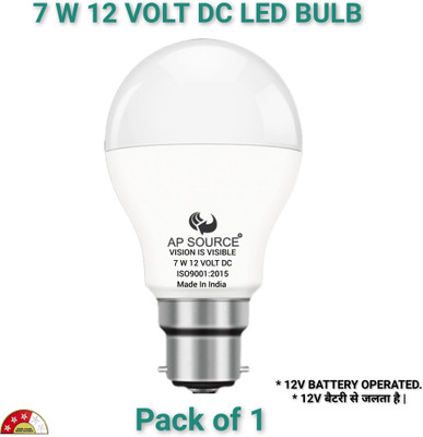 AP Source 7 W Basic Round B22 LED Bulb(White)