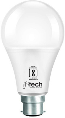 IFITech 5 W Motion Sensor Round B22 LED Bulb(White)