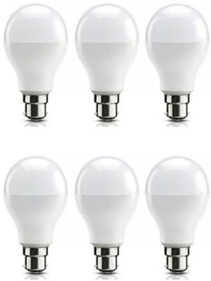 SHIVANGI LIGHTS 7 W Eye Safety Compliance Standard B22 LED Bulb(White, Pack of 6)