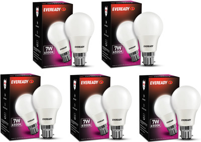 EVEREADY 7 W Basic Standard B22 LED Bulb(White, Pack of 5)