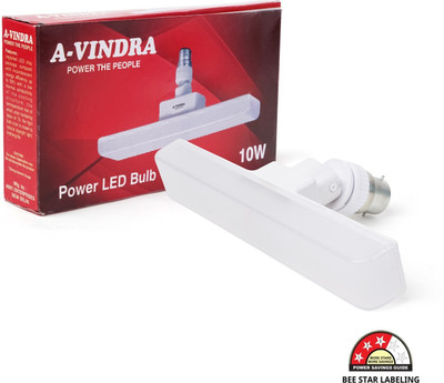 AVINDRA 10 W Round B22 D LED Bulb(White)