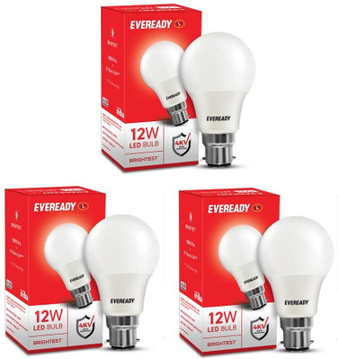 EVEREADY 12 W Basic Standard B23 LED Bulb(White, Pack of 3)