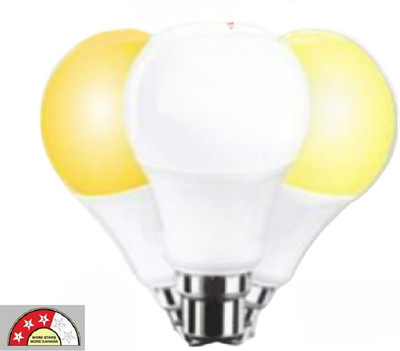 AATMIYA ENERGY 9 W Basic Round B22 LED Bulb(White, Yellow)