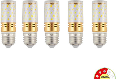 Baslash 12 W Multi Watt Standard E27 LED Bulb(Yellow, White, Multicolor, Pack of 5)