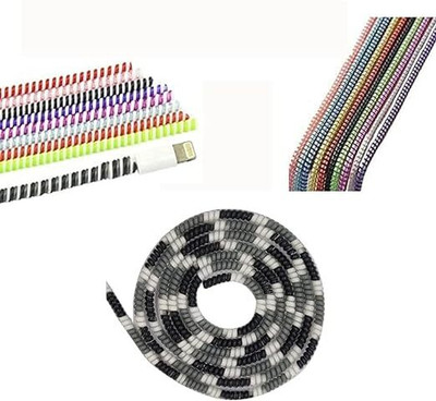 SANEHA Cable protector silicone multi color (pack of 5) Cable Protector(Multicolor)