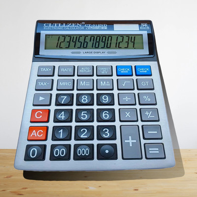 CITLLZEN NEW 14-Digit Dual Power Calculator – Big Display, Office, School & Business Use CT-912 Financial  Calculator(14 Digit)