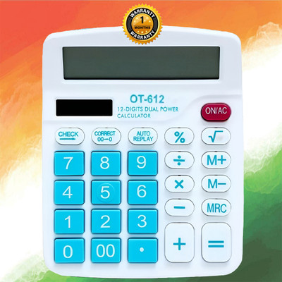 Addox B 12 digit OT612 Basic Orbitcalculator Battery/Solar Powered OT612 Basic  Calculator(12 Digit)