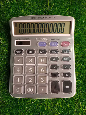 APNA KANHA CT-1600GC Bright Display Soft Keys Check & Correct Basic  Calculator(12 Digit)