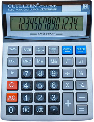 CITLLZEN 14-Digit Dual Power Calculator – Big Display, Office, School & Business Use CT-912 Financial  Calculator(14 Digit)
