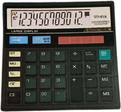 AchiEve 12-Digit Dual Power Electronic Desktop Calculator with Large LCD Display Financial  Calculator(12 Digit)