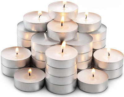 AEKANSH SS_TLC50 Candle(White, Pack of 50)